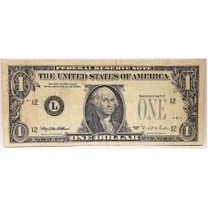 UNITED STATES OF AMERICA 1985 . ONE 1 DOLLAR BANKNOTE . ERROR . MISSING SEALS and SERIALS